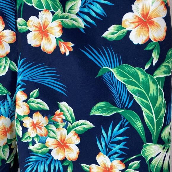 New Caribbean Roundtree & Yorke Big Man 7" Floral  Hawaiian Swim Trunks 4x‎ - Picture 3 of 5